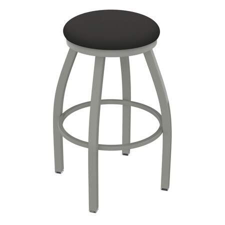 Holland Bar Stool Co 25" Swivel Counter Stool, Nickel Finish, Canter Iron Seat X802